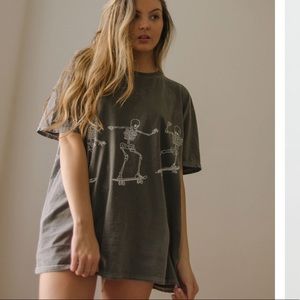 Urban Outfitters Oversized Skeleton T-Shirt